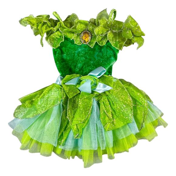 NWOT Deluxe Disney Tinkerbell Costume Baby Girls Fairy Sparkle Tulle size 2 / 3 - Picture 2 of 7